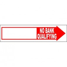No Bank Qualifying Directional Arrow